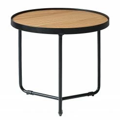 Fredriks Couchtischset Permet (2er-Set) - Echtholzfurnier - Eiche / Schwarz -WOHNZIMMERMÖBEL Verkäufe 1000204348 200212 13333900018 DETAILS P000000001000204348