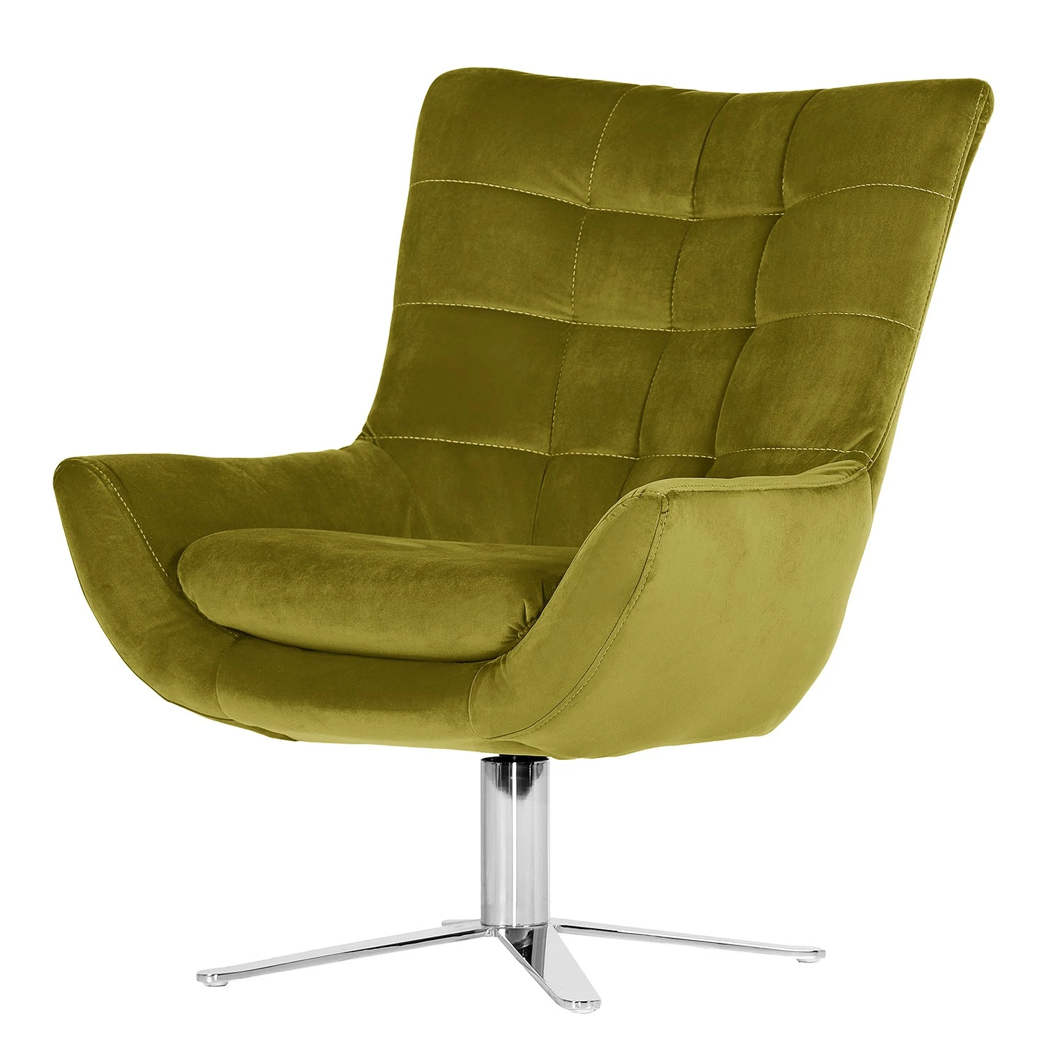 Loftscape Sessel Chassy II - Samt - Avocado 1 Loftscape Sessel Chassy II - Samt - Avocado