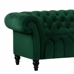 Loftscape Ecksofa Fireside II - Samt - Antikgrün - Ottomane davorstehend rechts -WOHNZIMMERMÖBEL Verkäufe 1000204908 200312 11185100444 DETAILS P000000001000204908