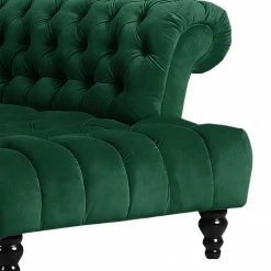 Loftscape Ecksofa Fireside II - Samt - Antikgrün - Ottomane davorstehend rechts -WOHNZIMMERMÖBEL Verkäufe 1000204908 200312 11185100446 DETAILS P000000001000204908