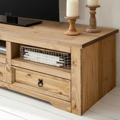 Maison Belfort Wohnwand Finca Rustica I (3-teilig) - Kiefer massiv - Kiefer Natur -WOHNZIMMERMÖBEL Verkäufe 1000205046 200511 14244600016 DETAILS P000000001000205046