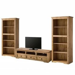 Maison Belfort Wohnwand Finca Rustica I (3-teilig) - Kiefer massiv - Kiefer Natur -WOHNZIMMERMÖBEL Verkäufe 1000205046 210908 06324700006 DETAILS P000000001000205046