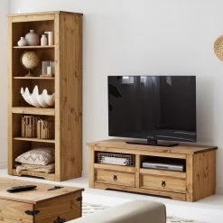 Maison Belfort Wohnwand Finca Rustica II (2-teilig) - Kiefer massiv - Kiefer Natur