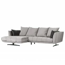 Loftscape Ecksofa Beckley II - Samt - Ottomane davorstehend links