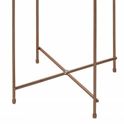 Norrwood Beistelltisch Noxon - Glas / Metall - Roségold -WOHNZIMMERMÖBEL Verkäufe 1000206282 200218 13102600076 DETAILS P000000001000206282