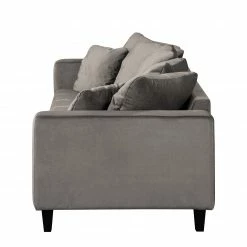 Red Living Sofa Elnora (3-Sitzer) - Samt - Grau -WOHNZIMMERMÖBEL Verkäufe 1000206629 200302 15040900063 DETAILS P000000001000206629