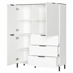 Germania Highboard California - Weiß -WOHNZIMMERMÖBEL Verkäufe 1000206701 200305 17323100159 DETAILS P000000001000206701