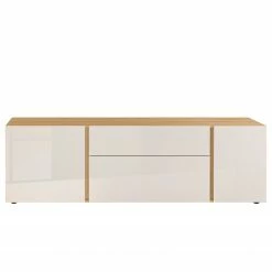 Germania TV-Lowboard Mesa II - Glas - Kaschmir / Eiche Dekor -WOHNZIMMERMÖBEL Verkäufe 1000206725 200305 17324600352 DETAILS P000000001000206725