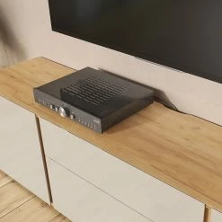 Germania TV-Lowboard Mesa II - Glas - Kaschmir / Eiche Dekor -WOHNZIMMERMÖBEL Verkäufe 1000206725 200305 17324600354 DETAILS P000000001000206725