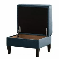 Norrwood Polsterhocker Koski I - Webstoff - Webstoff Lito: Marineblau -WOHNZIMMERMÖBEL Verkäufe 1000207104 200709 15464600315 DETAILS P000000001000207104