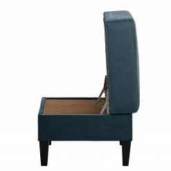 Norrwood Polsterhocker Koski I - Webstoff - Webstoff Lito: Marineblau -WOHNZIMMERMÖBEL Verkäufe 1000207104 200709 15464600319 DETAILS P000000001000207104