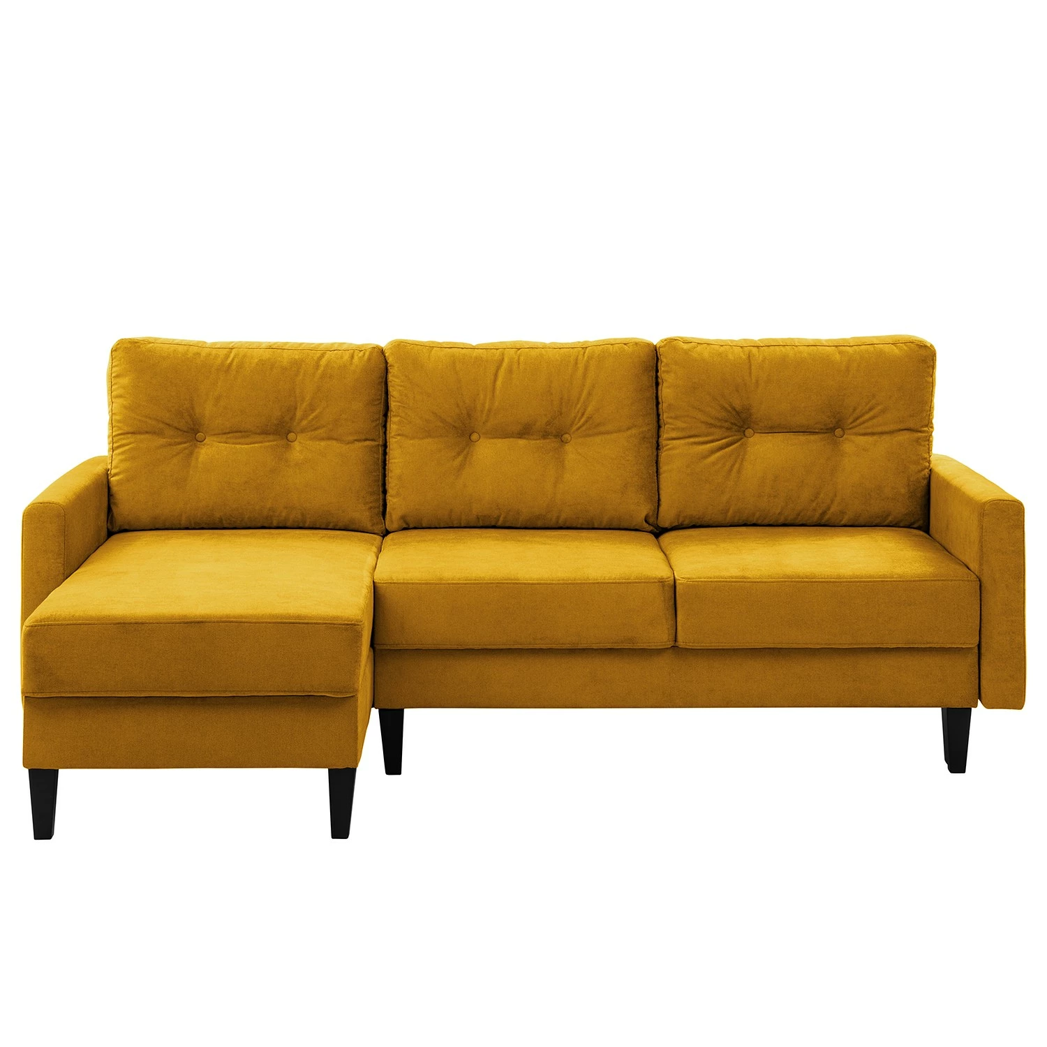 Norrwood Ecksofa Koski I - Webstoff - Webstoff Lito: Maisgelb - Longchair davorstehend links 5 Norrwood Ecksofa Koski I - Webstoff - Webstoff Lito: Maisgelb - Longchair davorstehend links – Bild 5