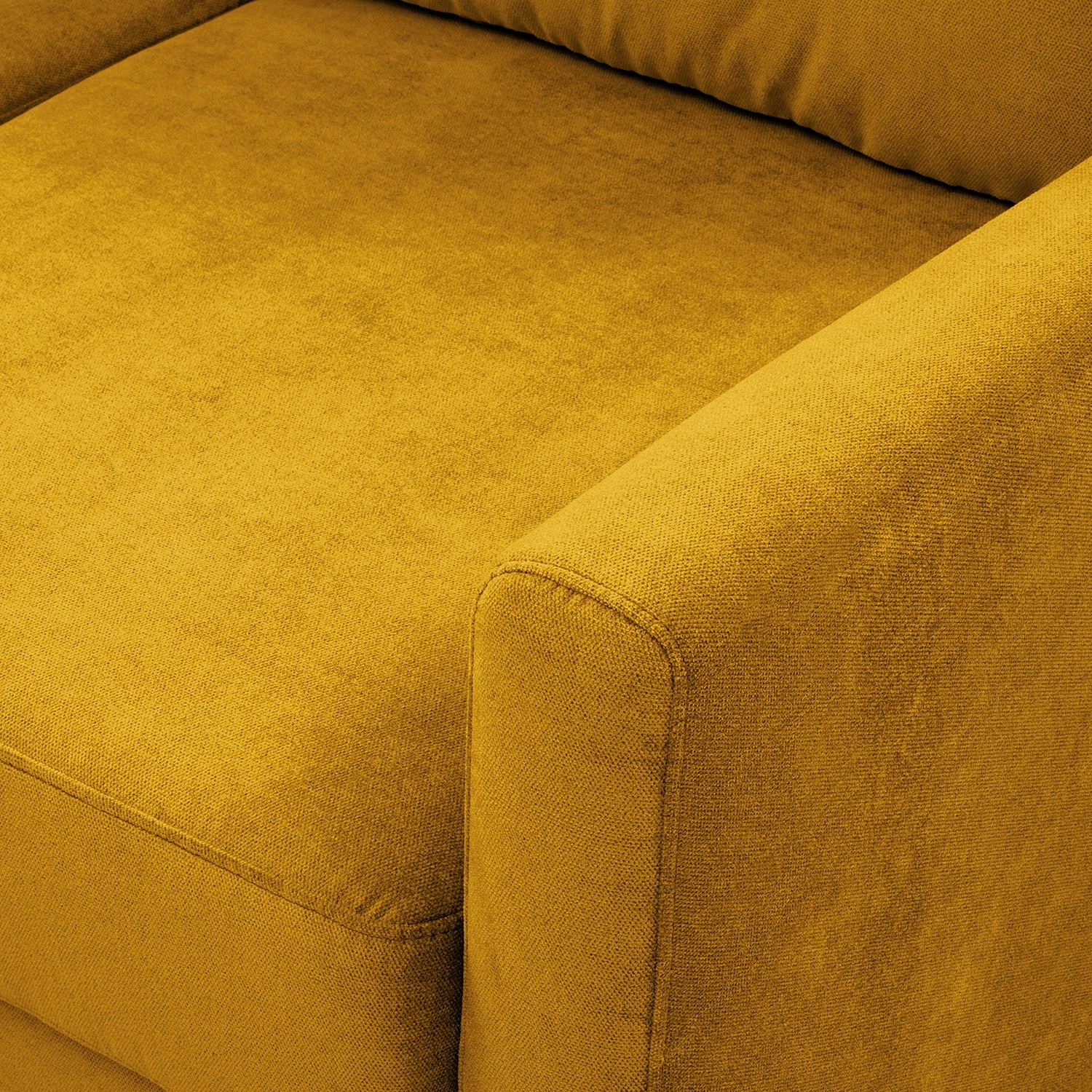 Norrwood Ecksofa Koski I - Webstoff - Webstoff Lito: Maisgelb - Longchair davorstehend links 12 Norrwood Ecksofa Koski I - Webstoff - Webstoff Lito: Maisgelb - Longchair davorstehend links – Bild 12