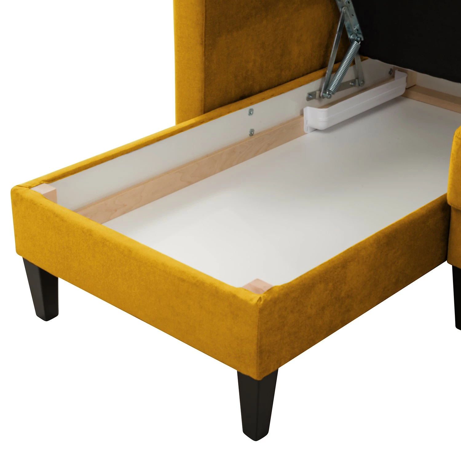 Norrwood Ecksofa Koski I - Webstoff - Webstoff Lito: Maisgelb - Longchair davorstehend links 14 Norrwood Ecksofa Koski I - Webstoff - Webstoff Lito: Maisgelb - Longchair davorstehend links – Bild 14