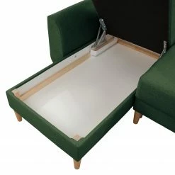 Norrwood Ecksofa Kaavi I - Webstoff - Webstoff Deran: Antikgrün - Longchair davorstehend links -WOHNZIMMERMÖBEL Verkäufe 1000207338 200709 15512902335 DETAILS P000000001000207338