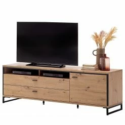 Loftscape TV-Lowboard Buena - Balkeneiche Dekor / Anthrazit