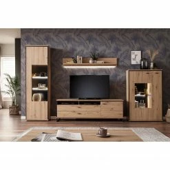 Loftscape Highboard Buena - Balkeneiche Dekor / Anthrazit -WOHNZIMMERMÖBEL Verkäufe 1000207347 200317 14281900023 MOOD DETAILS P000000001000207347 mood