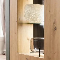 Loftscape Highboard Buena - Balkeneiche Dekor / Anthrazit -WOHNZIMMERMÖBEL Verkäufe 1000207347 200317 14282100026 DETAILS P000000001000207347