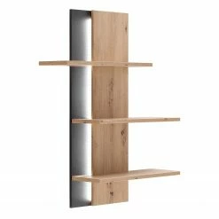 Loftscape Wandregal Buena - Balkeneiche Dekor / Anthrazit