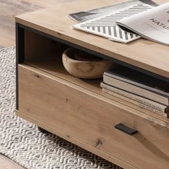 Loftscape Couchtisch Buena - Balkeneiche Dekor / Anthrazit -WOHNZIMMERMÖBEL Verkäufe 1000207357 200317 14290300078 DETAILS P000000001000207357