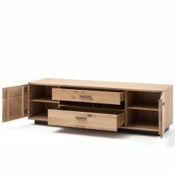 Loftscape TV-Lowboard Salvo - Eiche teilmassiv - Balkeneiche Bianco / Grau - Breite: 180 cm -WOHNZIMMERMÖBEL Verkäufe 1000207373 200317 14304400210 DETAILS P000000001000207373