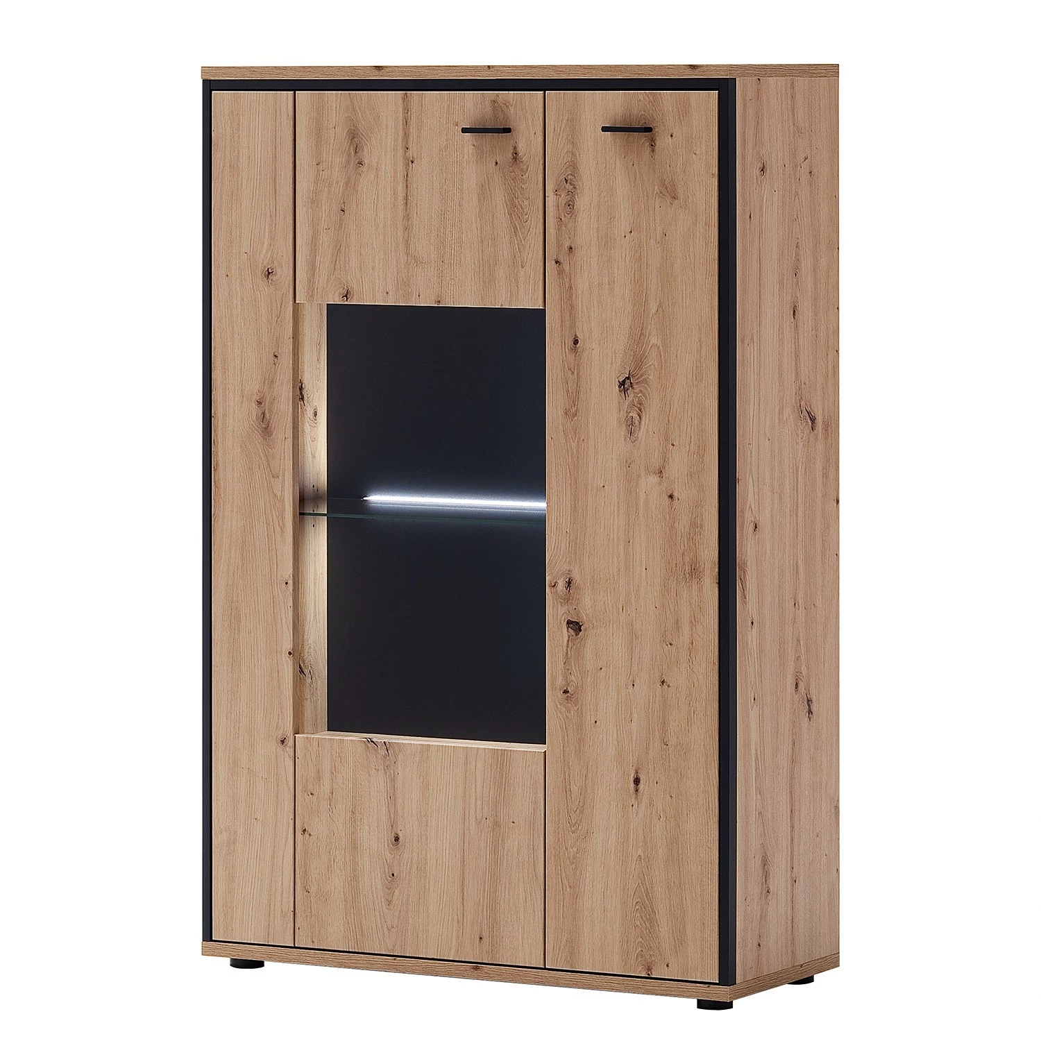 Loftscape Wohnwand Buena II (4-teilig) - Balkeneiche Dekor / Anthrazit 6 Loftscape Wohnwand Buena II (4-teilig) - Balkeneiche Dekor / Anthrazit – Bild 6