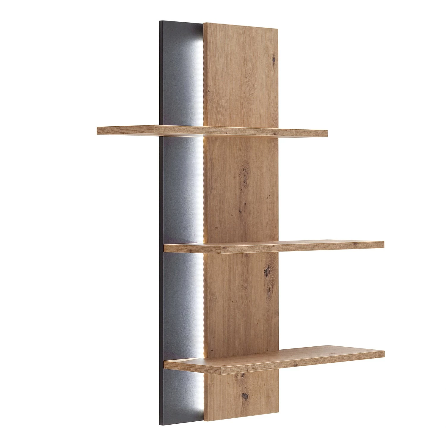 Loftscape Wohnwand Buena II (4-teilig) - Balkeneiche Dekor / Anthrazit 13 Loftscape Wohnwand Buena II (4-teilig) - Balkeneiche Dekor / Anthrazit – Bild 13