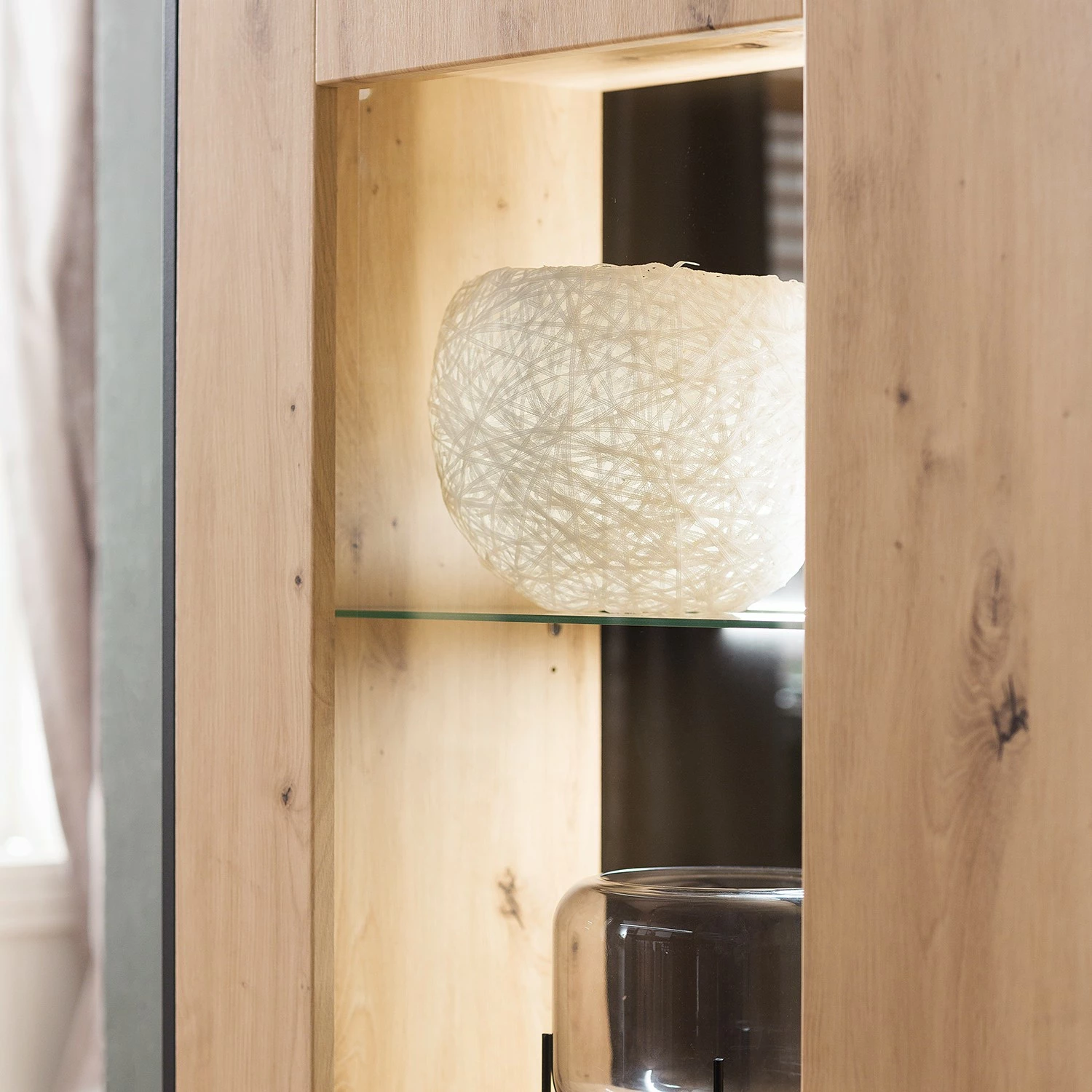 Loftscape Wohnwand Buena II (4-teilig) - Balkeneiche Dekor / Anthrazit 19 Loftscape Wohnwand Buena II (4-teilig) - Balkeneiche Dekor / Anthrazit – Bild 19