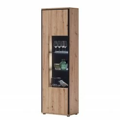 Loftscape Wohnwand Buena III (4-teilig) - Balkeneiche Dekor / Anthrazit -WOHNZIMMERMÖBEL Verkäufe 1000207682 200305 06214800090 DETAILS P000000001000207682