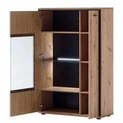 Loftscape Wohnwand Buena III (4-teilig) - Balkeneiche Dekor / Anthrazit -WOHNZIMMERMÖBEL Verkäufe 1000207682 200305 06214800093 DETAILS P000000001000207682