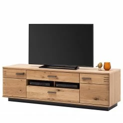 Loftscape Wohnwand Salvo III (4-teilig) - Eiche teilmassiv - Balkeneiche Bianco / Grau -WOHNZIMMERMÖBEL Verkäufe 1000207685 200305 06215100144 DETAILS P000000001000207685