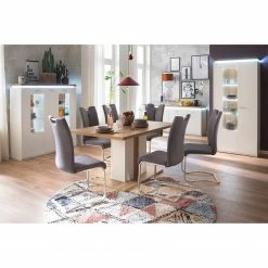 Loftscape Highboard Mundai - Inkl. Beleuchtung - Weiß / Eiche Wotan Dekor -WOHNZIMMERMÖBEL Verkäufe 1000209049 200402 14342500028 MOOD DETAILS P000000001000209049 mood