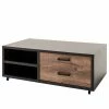 Red Living Couchtisch Hixson - Eiche Barrique Dekor / Schwarz