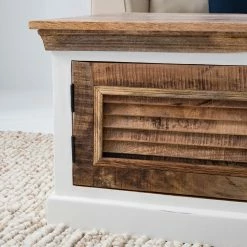 Maison Belfort Couchtisch Newhaven - Mango massiv - Mango / Weiß -WOHNZIMMERMÖBEL Verkäufe 1000209374 210311 08073800006 DETAILS P000000001000209374