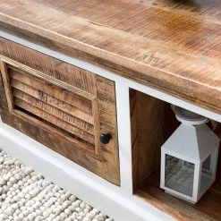 Maison Belfort Couchtisch Newhaven - Mango massiv - Mango / Weiß -WOHNZIMMERMÖBEL Verkäufe 1000209374 210311 08074000009 DETAILS P000000001000209374