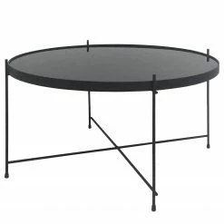 Loftscape Couchtisch Verrado - Glas / Metall - Schwarz