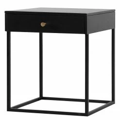 Loftscape Beistelltisch Potton - Metall - Schwarz