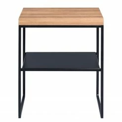 Loftscape Beistelltisch Saxton - Eiche Dunkel Dekor / Schwarz -WOHNZIMMERMÖBEL Verkäufe 1000209651 200406 13050700023 DETAILS P000000001000209651