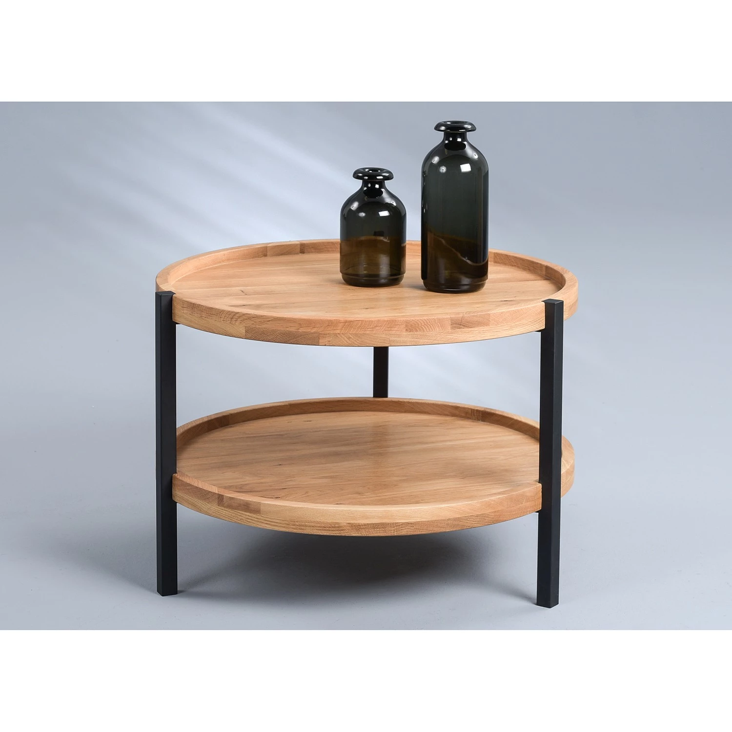 Loftscape Couchtisch Nottage II - Echtholzfurnier / Metall - Wildeiche / Schwarz 2 Loftscape Couchtisch Nottage II - Echtholzfurnier / Metall - Wildeiche / Schwarz – Bild 2