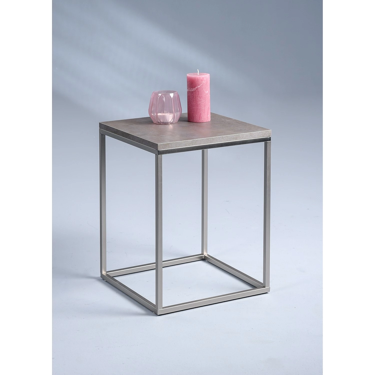 Loftscape Beistelltisch Salida - Grau / Silber 2 Loftscape Beistelltisch Salida - Grau / Silber – Bild 2