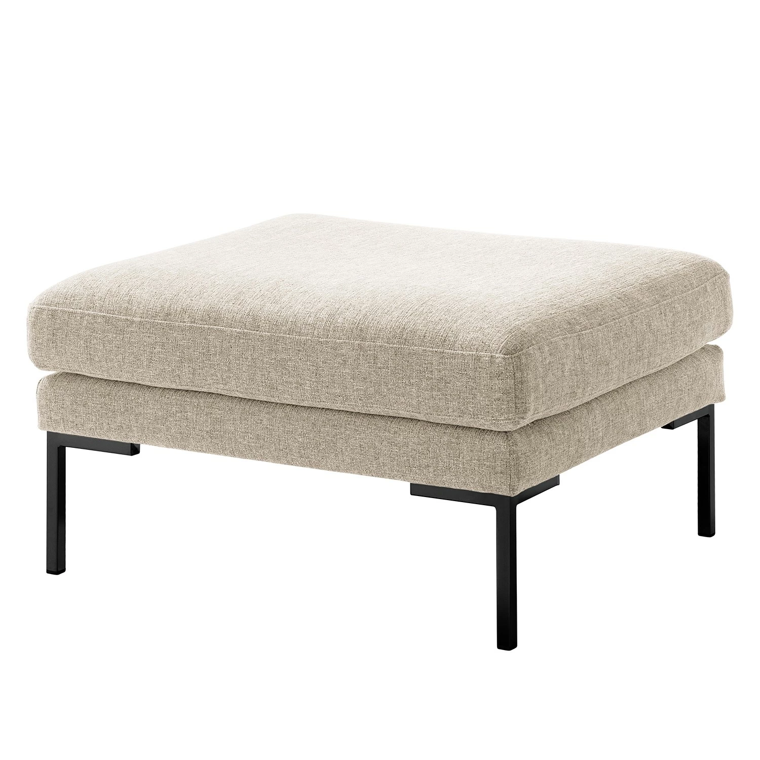 Fredriks Hocker Bellaire - Mischgewebe - Hellbeige - Schwarz 1 Fredriks Hocker Bellaire - Mischgewebe - Hellbeige - Schwarz