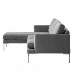 Fredriks Ecksofa Bellaire - Mischgewebe - Grau - Longchair davorstehend links - Silber -WOHNZIMMERMÖBEL Verkäufe 1000209734 201110 13550700461 DETAILS P000000001000209734