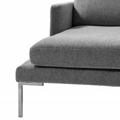 Fredriks Ecksofa Bellaire - Mischgewebe - Grau - Longchair davorstehend links - Silber -WOHNZIMMERMÖBEL Verkäufe 1000209734 201110 13550700466 DETAILS P000000001000209734