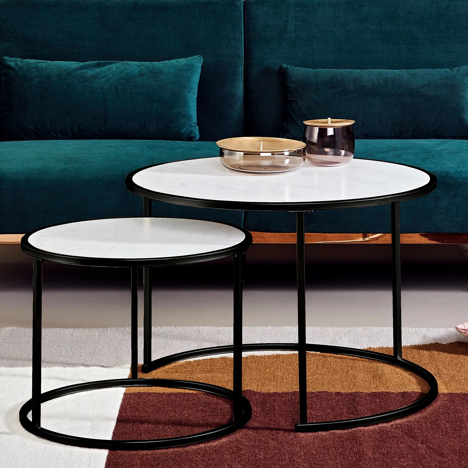 Jahnke Couchtisch Sol II (2er-Set) - Schwarz 2 Jahnke Couchtisch Sol II (2er-Set) - Schwarz – Bild 2