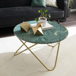 Studio Copenhagen Couchtisch Menou II - Marmor / Metall - Grün / Gold 14 Studio Copenhagen Couchtisch Menou II - Marmor / Metall - Grün / Gold -WOHNZIMMERMÖBEL Verkäufe 1000210777 200430 13185800012 MOOD DETAILS P000000001000210777 mood