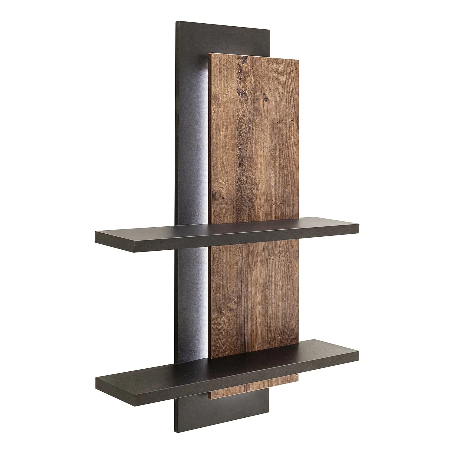 Red Living Wohnwand Hixson I (3-teilig) - Eiche Barrique Dekor / Schwarz 14 Red Living Wohnwand Hixson I (3-teilig) - Eiche Barrique Dekor / Schwarz – Bild 14