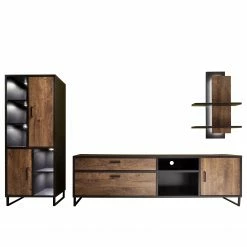 Red Living Wohnwand Hixson I (3-teilig) - Eiche Barrique Dekor / Schwarz 20 Red Living Wohnwand Hixson I (3-teilig) - Eiche Barrique Dekor / Schwarz -WOHNZIMMERMÖBEL Verkäufe 1000210793 200723 13095100010 DETAILS P000000001000210793