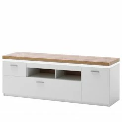 Loftscape Wohnwand Mundai II (3-teilig) - Inkl. Beleuchtung - Weiß / Eiche Wotan Dekor -WOHNZIMMERMÖBEL Verkäufe 1000210798 200430 14332900059 DETAILS P000000001000210798