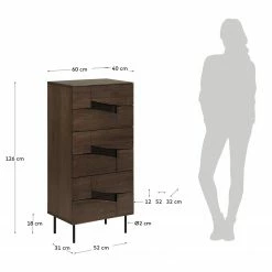 Red Living Kommode Kluuvi II - Echtholzfurnier - Walnuss / Schwarz -WOHNZIMMERMÖBEL Verkäufe 1000210870 200429 17355400027 SKETCH DETAILS P000000001000210870 sketch