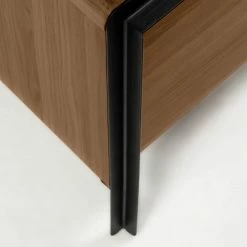 Red Living TV-Lowboard Juuka - Echtholzfurnier - Walnuss / Schwarz -WOHNZIMMERMÖBEL Verkäufe 1000210883 200429 17361800056 DETAILS P000000001000210883